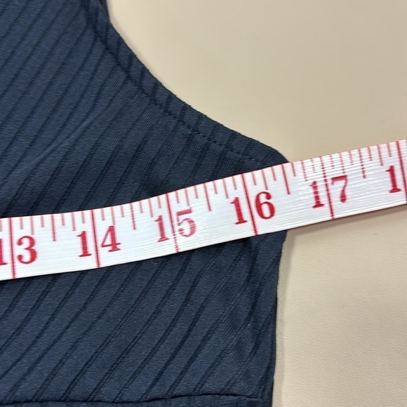 Black Ribbed V-Neck Bodysuit​​​​​ - Picture 6 of 8